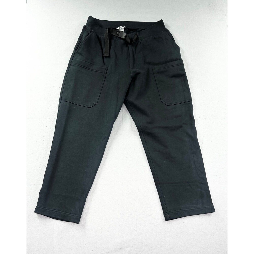 Duluth Souped Up Sweatpants Pants Mens Large x 30 Black Belted Stretch Casual